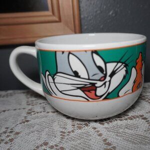 Looney Tunes Gibson Vintage "Bugs Bunny" Warner Bros Cereal Coffee Mug 6-7 Inch